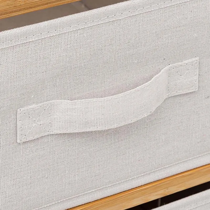 Étagère double 6 tiroirs Blanc - 66x33x75,5cm-4