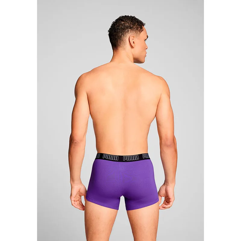 2 Boxers Homme Everyday Puma - Violet/Noir-4