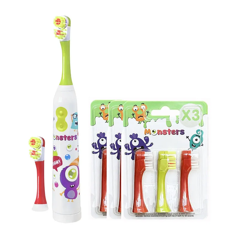 Brosse à dents Electrique Rotative + 3 packs de brossettes-0