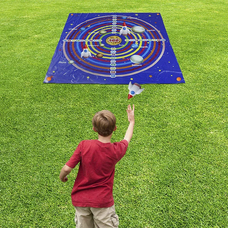 Jeu de cible gonflable Fusée spatiale - 36m+-4