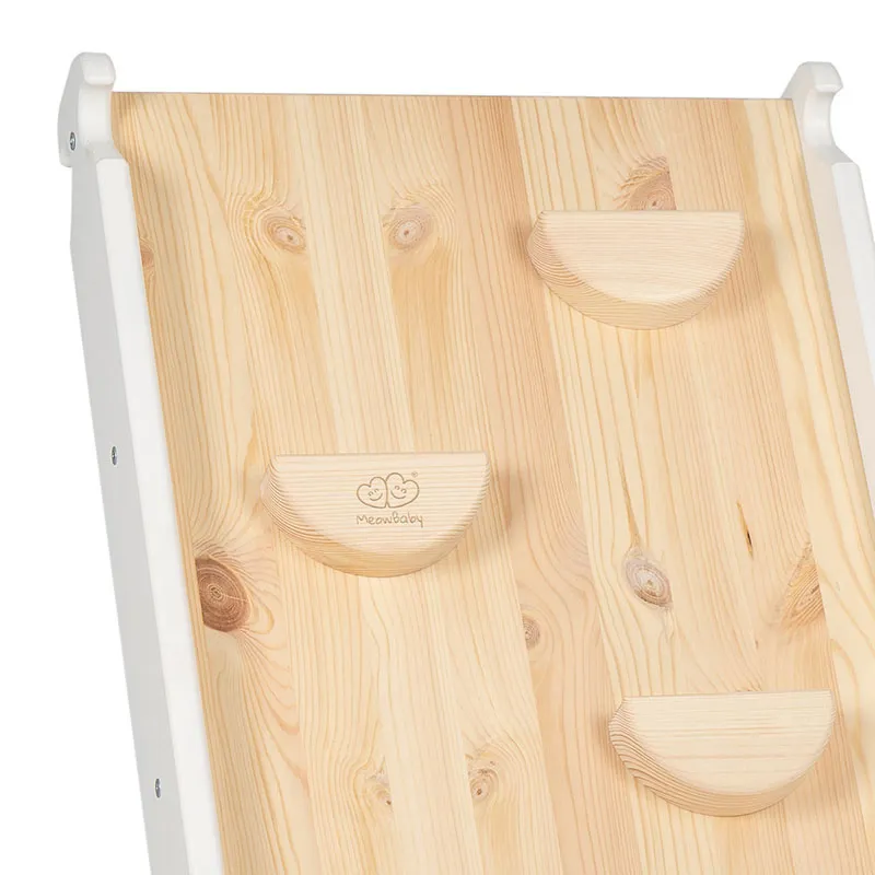 Mur d'escalade 2en1 Bois/Blanc - 36m+-1
