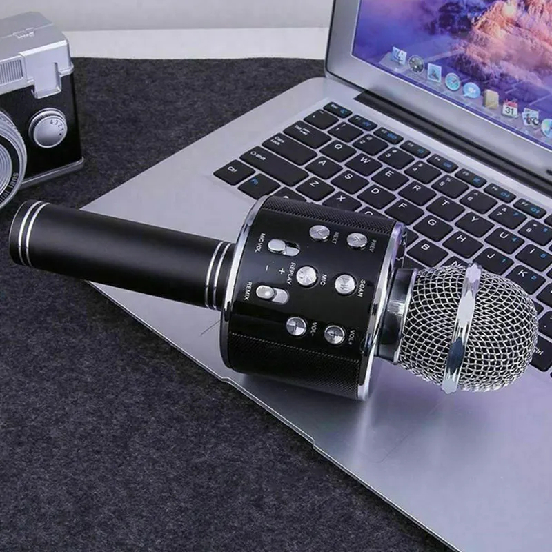 Micro karaoké Bluetooth - Noir-5