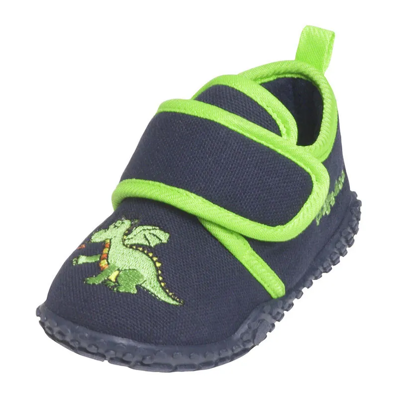 Chaussons à scratch Dragon - Marine/Vert-0
