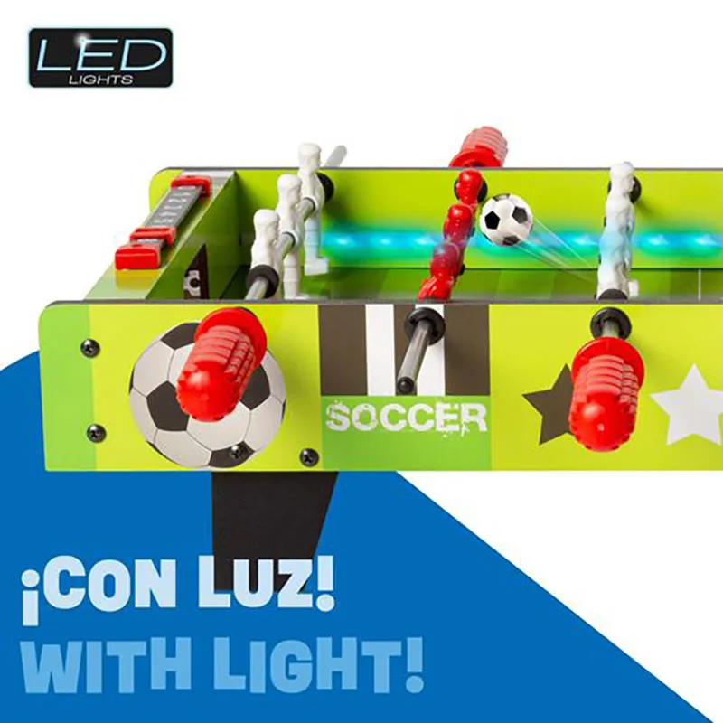 Baby-foot Led en Bois - 6+-2