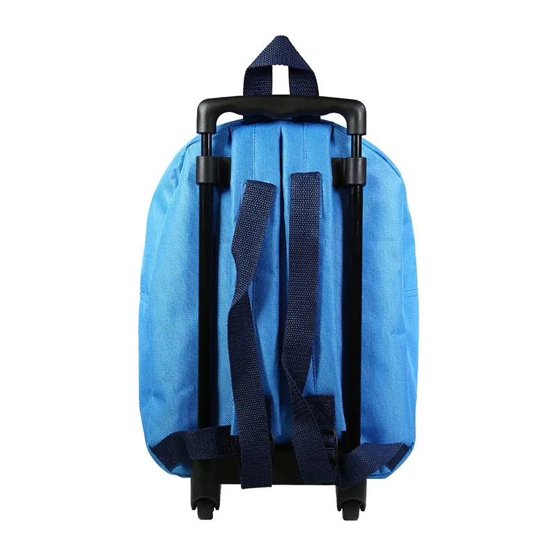 Sac à dos à roulettes maternelle Super Mario Bleu - 25x31cm-3