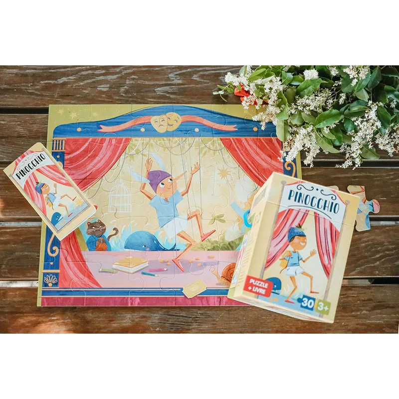 Livre + puzzle 30pcs Pinocchio - 36m+-5