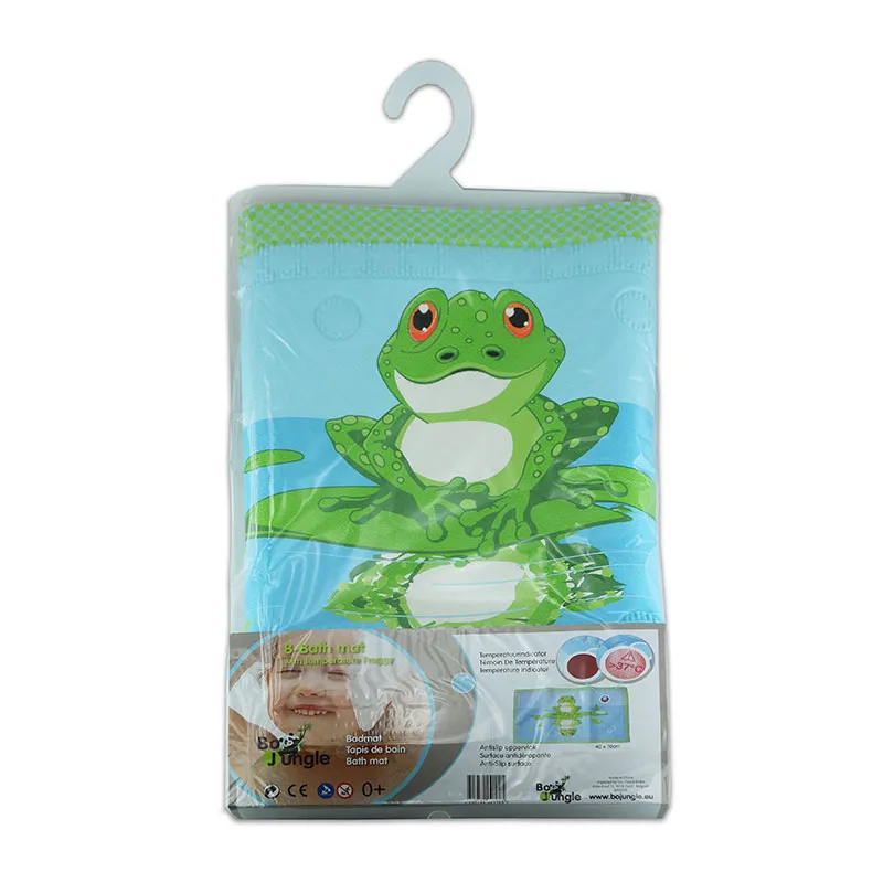 Tapis de Bain antidérapant Grenouille Bleu/Vert - 0m+-1