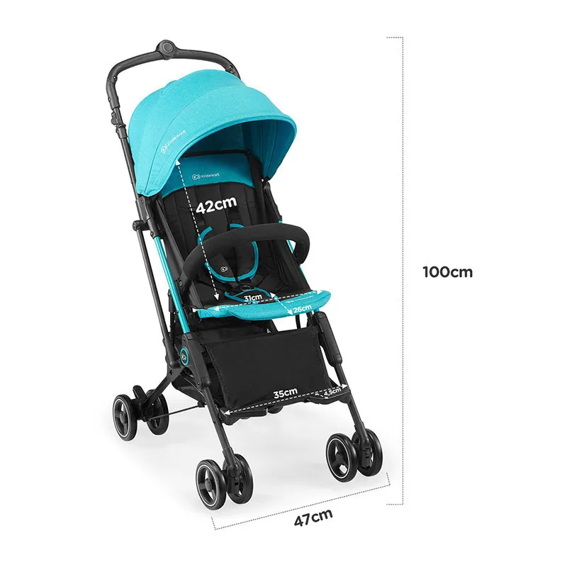 Poussette Compacte Mini Dot Turquoise - 0m+-7
