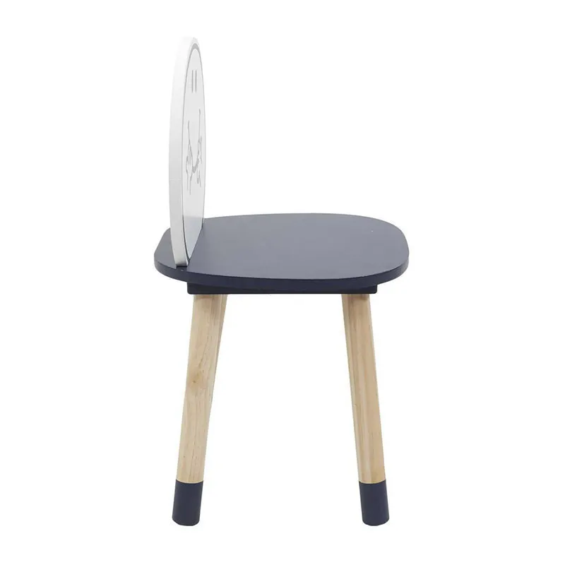 Chaise Madame Heureux Bleu - 52x28x28cm-3