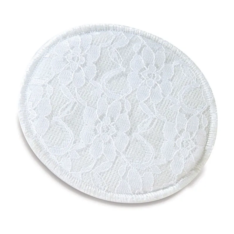 6 Coussinets d'allaitement lavables - Blanc-1