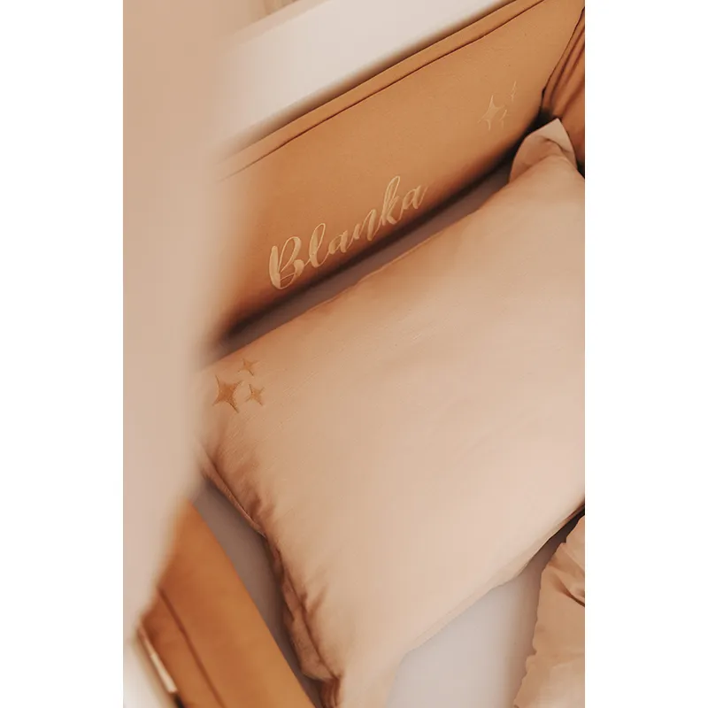 Tour de lit Coton Camel - 210cm-5