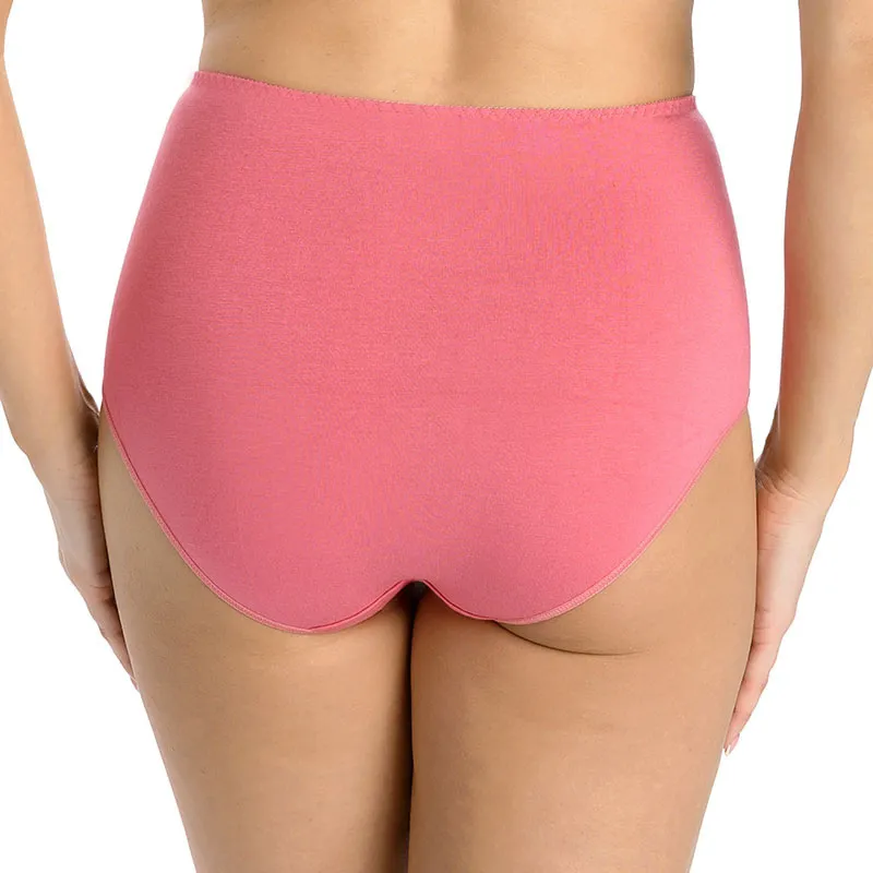 Culotte taille haute Lily - Corail-1