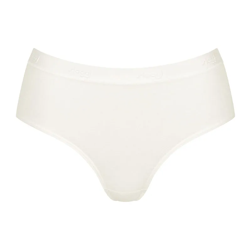 3 Culottes Midi coton BIO Sloggi GO - Silk White-1