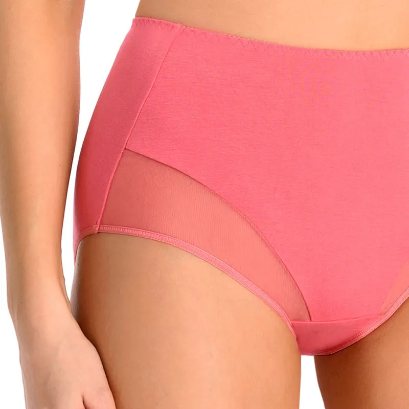 Culotte taille haute Lily - Corail-2
