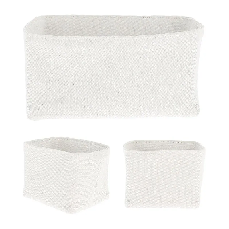 Paniers de rangement Noah Blanc - 3pcs - COMPACTOR-1