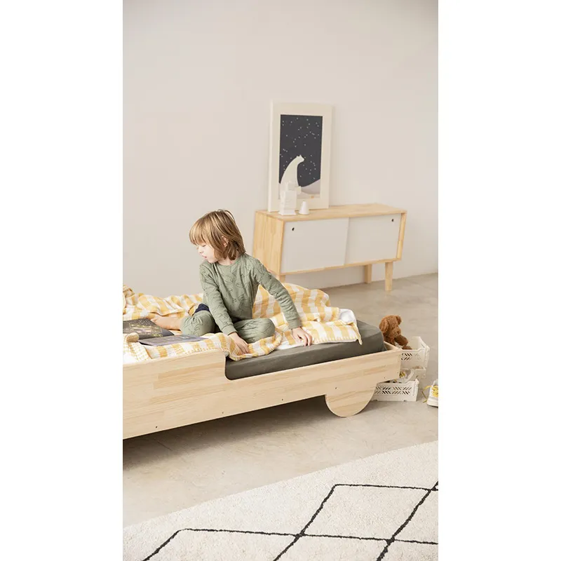 Lit pour voiture Montessori Bois - 45x93x200cm-5