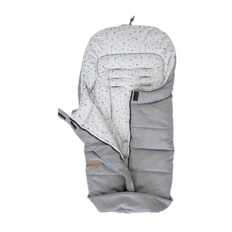 Chancelière Microdoux imp. Étoiles Gris - 100cm-1
