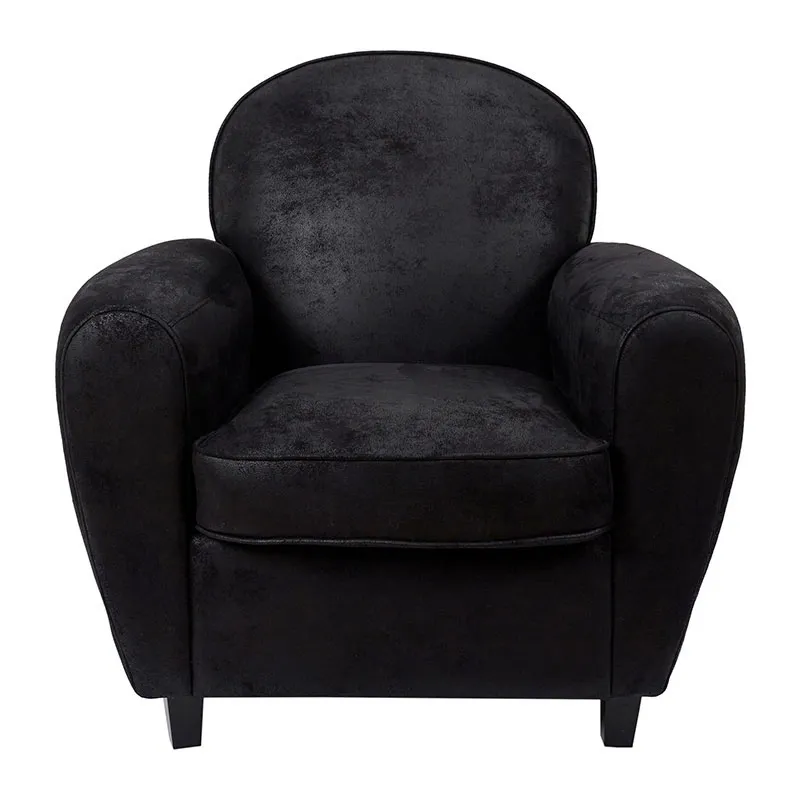 Fauteuil club Noir - 87x78x85cm-2