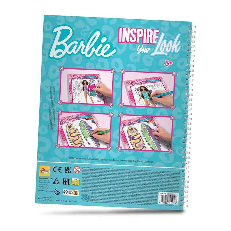 Carnet de dessin Barbie - 5+-7