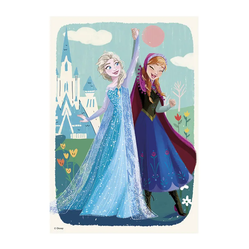 2 Puzzles 77pcs La Reine des Neiges - 5+-1