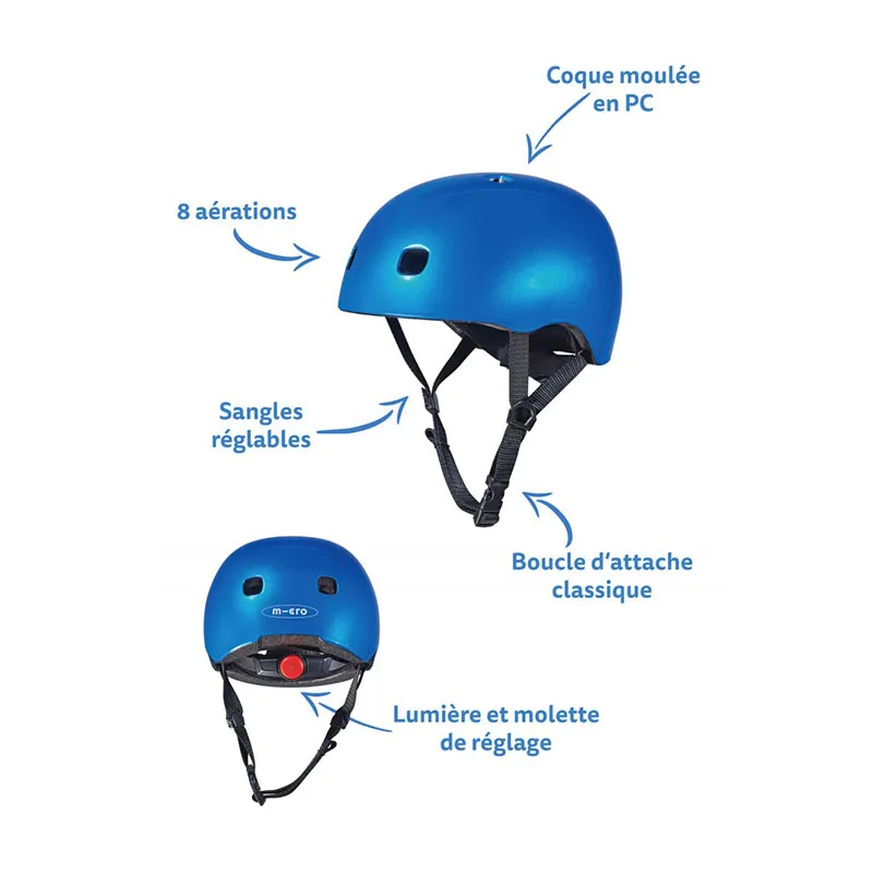 Casque led Bleu - 52-56cm-3