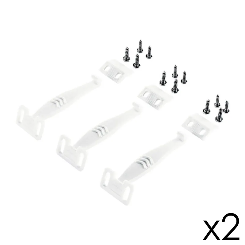 Sécurité pour tiroir et armoire Guardino à visser Blanc - 6pcs-0