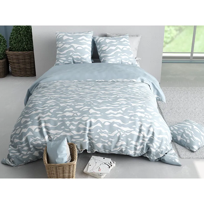 Parure 3pcs Coton Nordic Gris-1