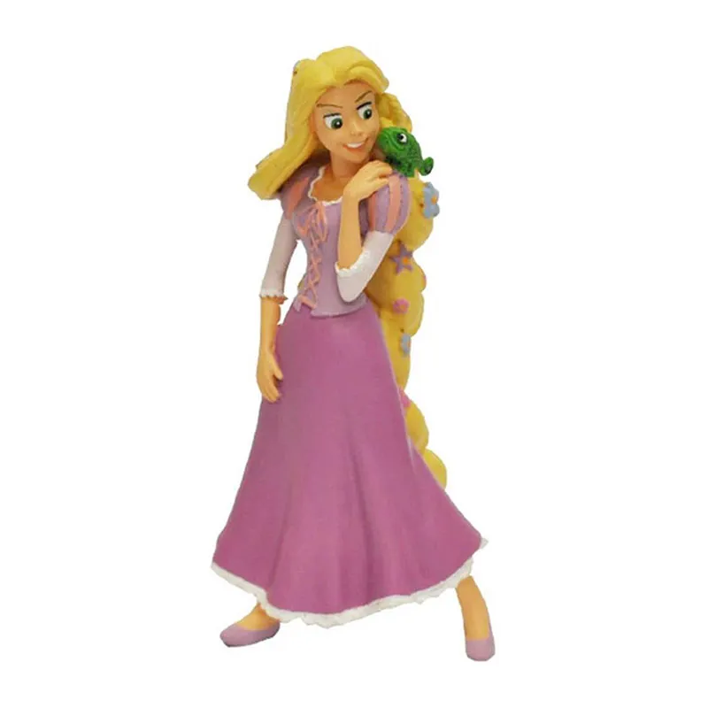 Figurine Raiponce avec fleurs - 10,5cm-0