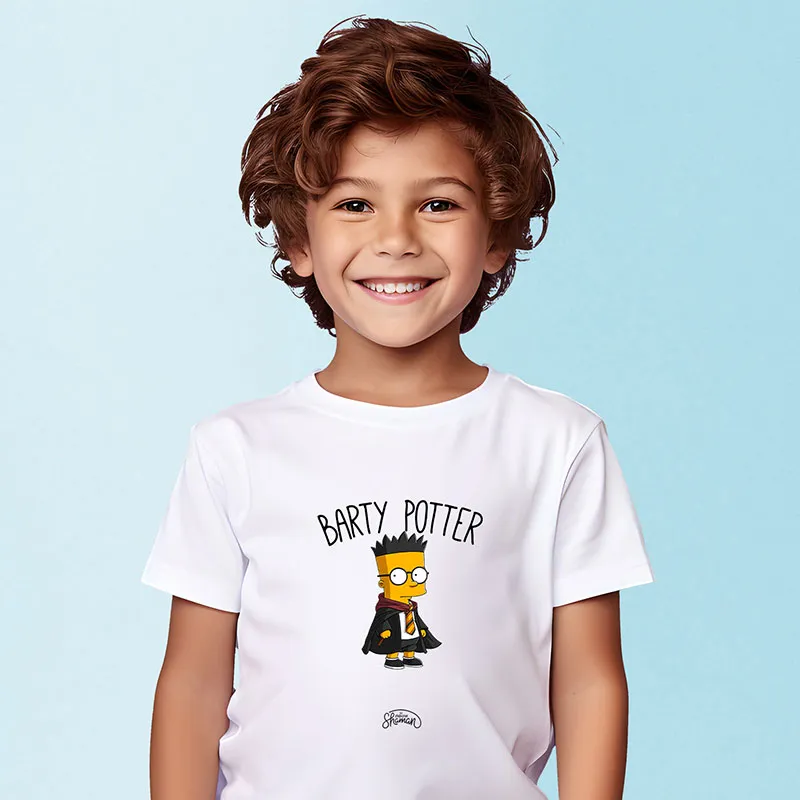 T-shirt Enfant Barty potter  BIO - Blanc-0