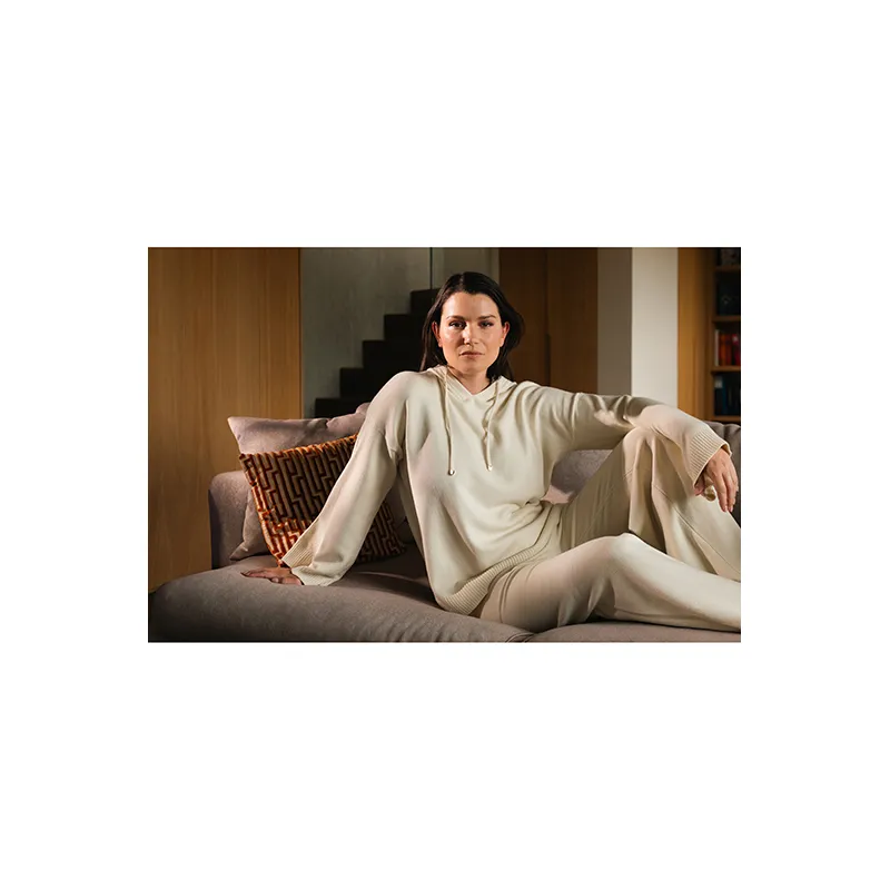 Pantalon en maille chaud Peryne - Camel -3