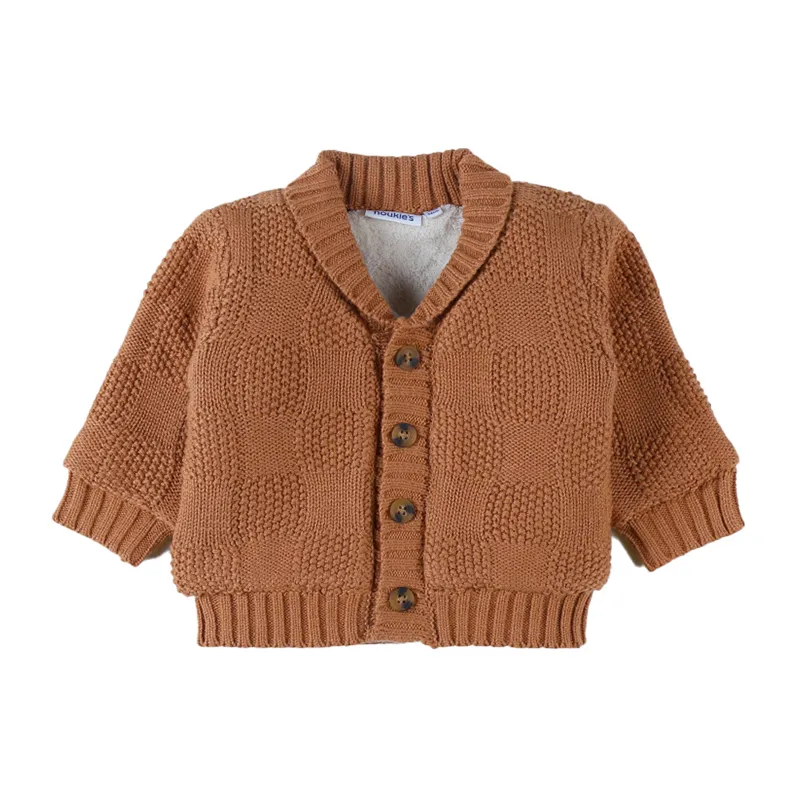 Mantelet tricot - Camel-0
