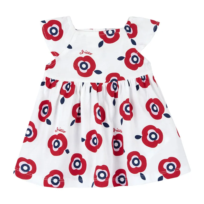Robe MC Coquelicot - Blanc/Rouge-0