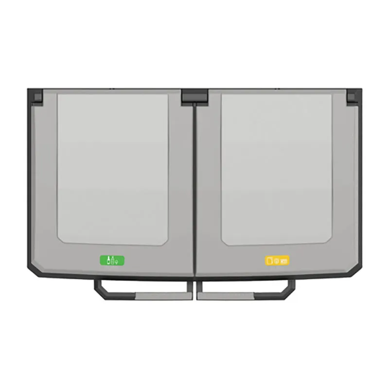 Poubelle de tri Split premium 2 compart - 2x110L-2