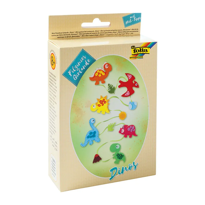 Kit couture feutrine - Guirlande Dinosaure-0
