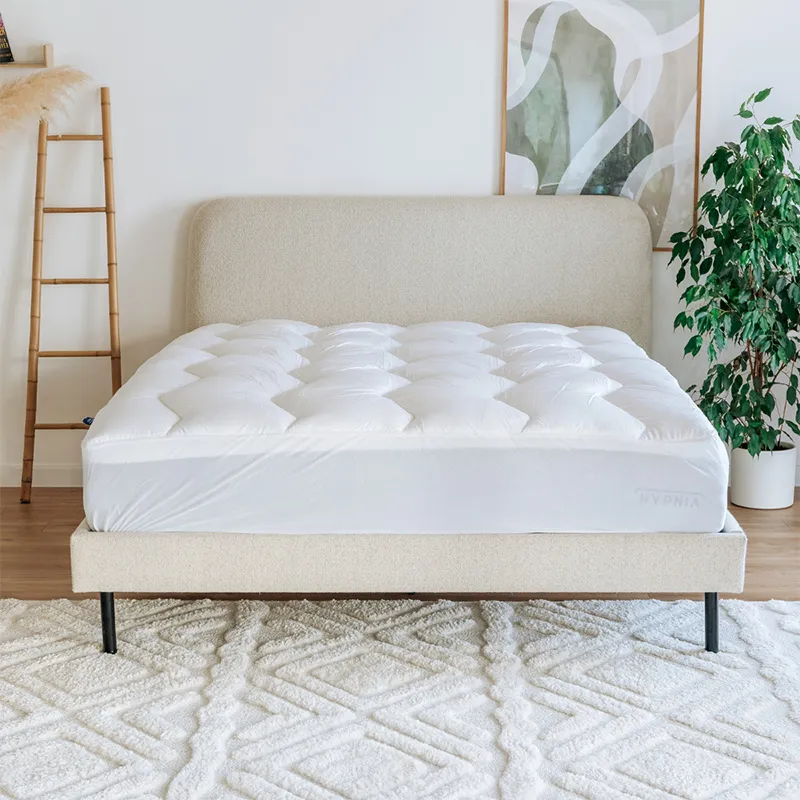 Surmatelas Satin de coton housse Nuage-0