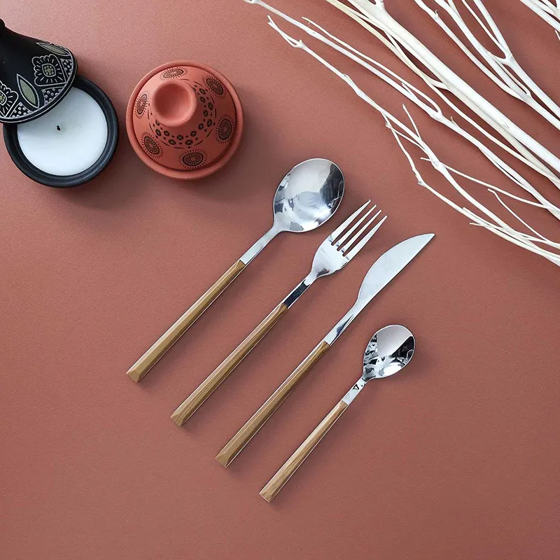 Ménagère effet Bois Enzo - 16pcs-1