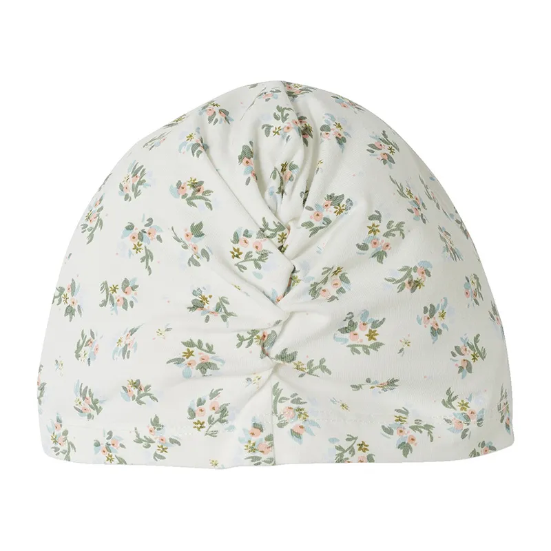 Bonnet fleurs - Blanc-1