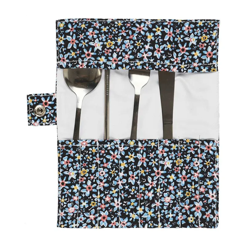 Coffret bouteille en verre + couverts - 50cl-5