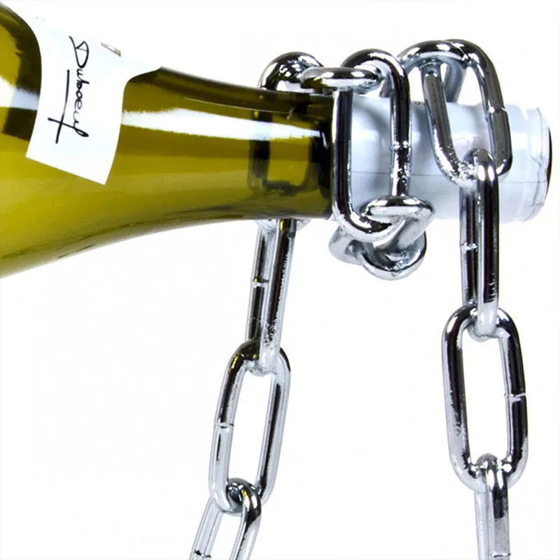 Chaine porte-bouteilles magique - Argent-2