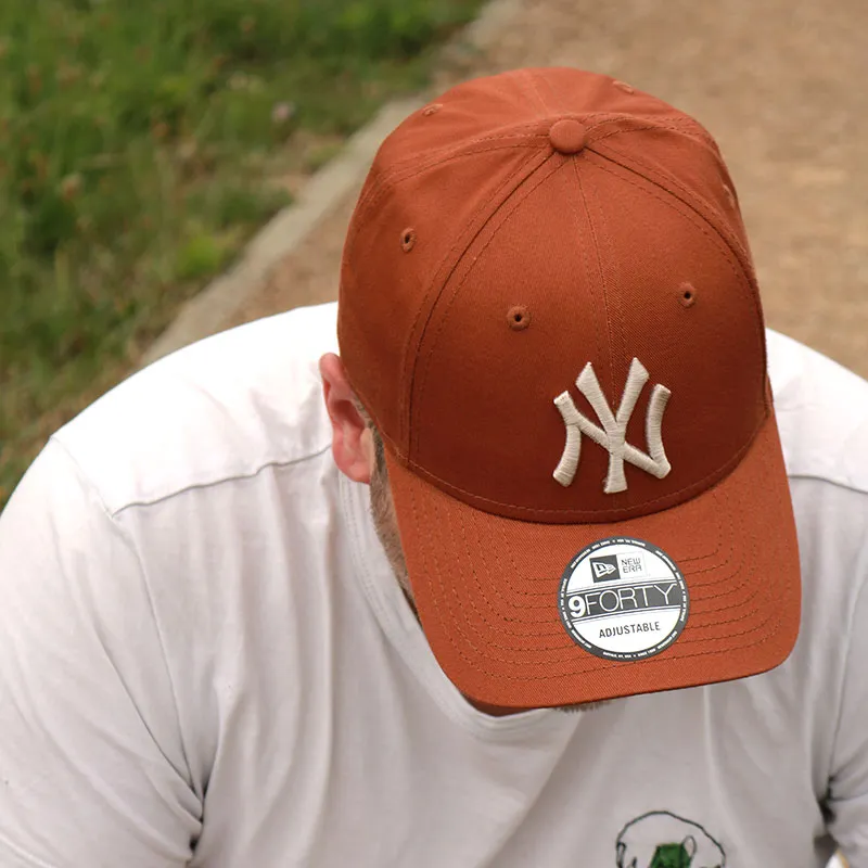 Casquette 9Forty Homme Essential League New York Yankees - Marron/Beige-0
