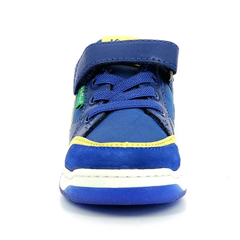 Sneakers basses scratchs Kouic - Bleu/Marine/Jaune-4