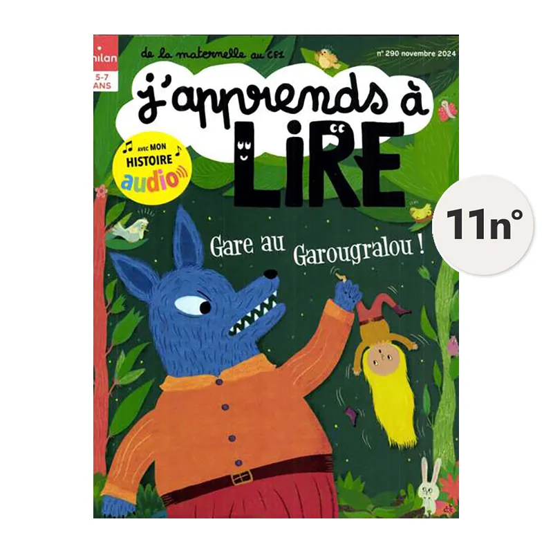 Abo. Mens. J'apprends à lire 11n°/1 an - 5+-0