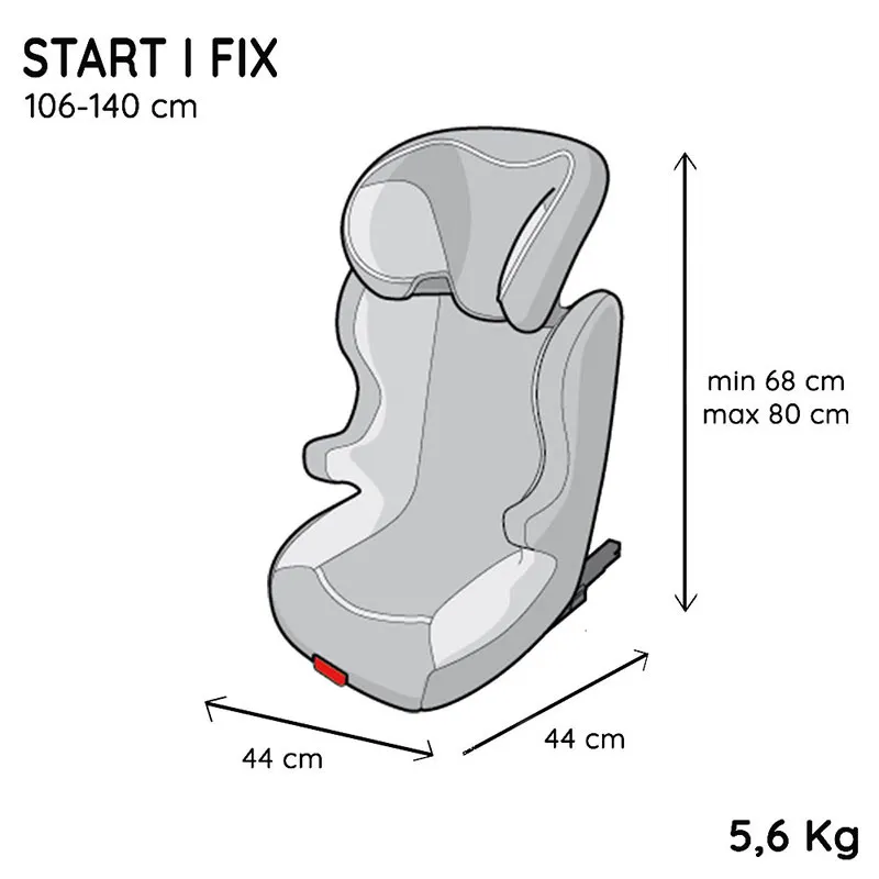 Siège auto I-Size/Isofix Start Fix 106 à 140cm - Koala-6