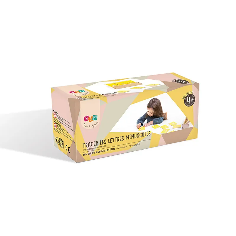 Tracer les lettres minuscules Montessori Bois - 4+-1