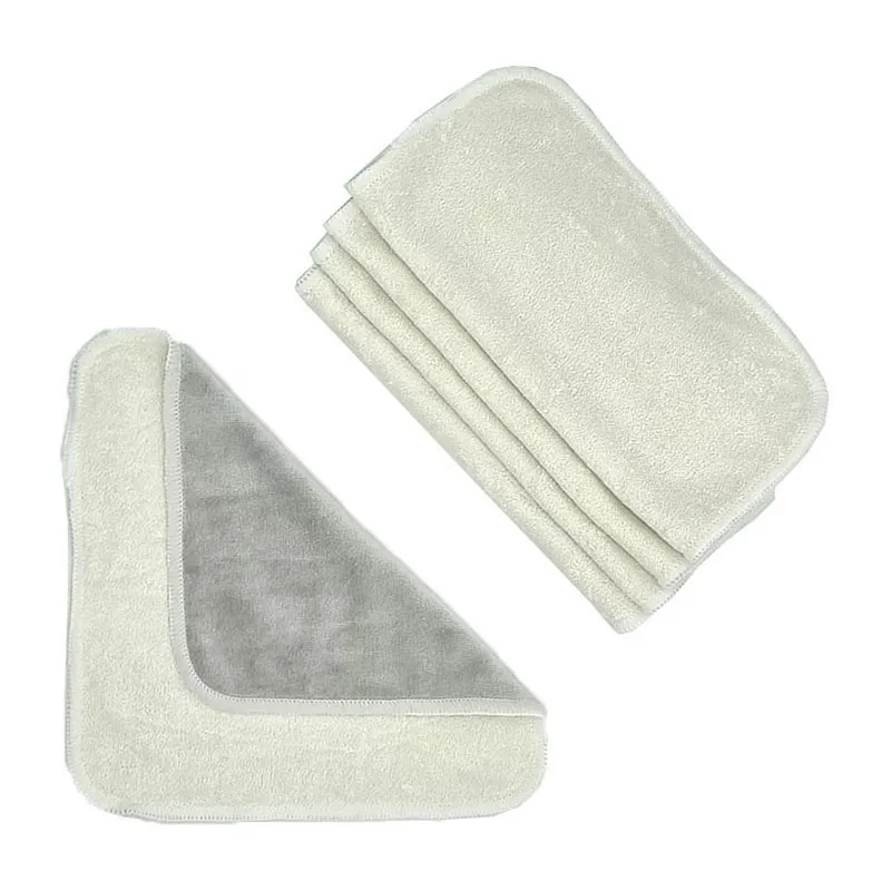 5 Grandes lingettes lavables Bambou - 20x20cm-0