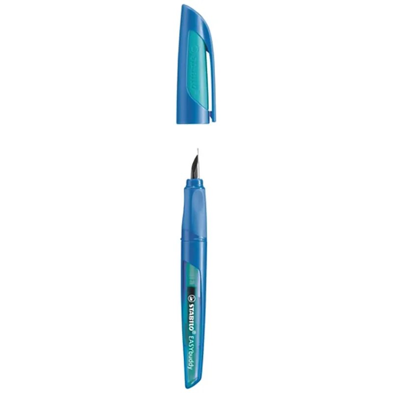 Stylo-plume Easybuddy L Gaucher - Bleu/Turquoise - STABILO-0