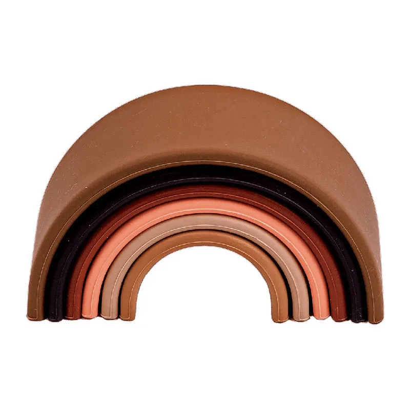 Jouet Silicone Petit arc-en-ciel Diversity - 0m+-1
