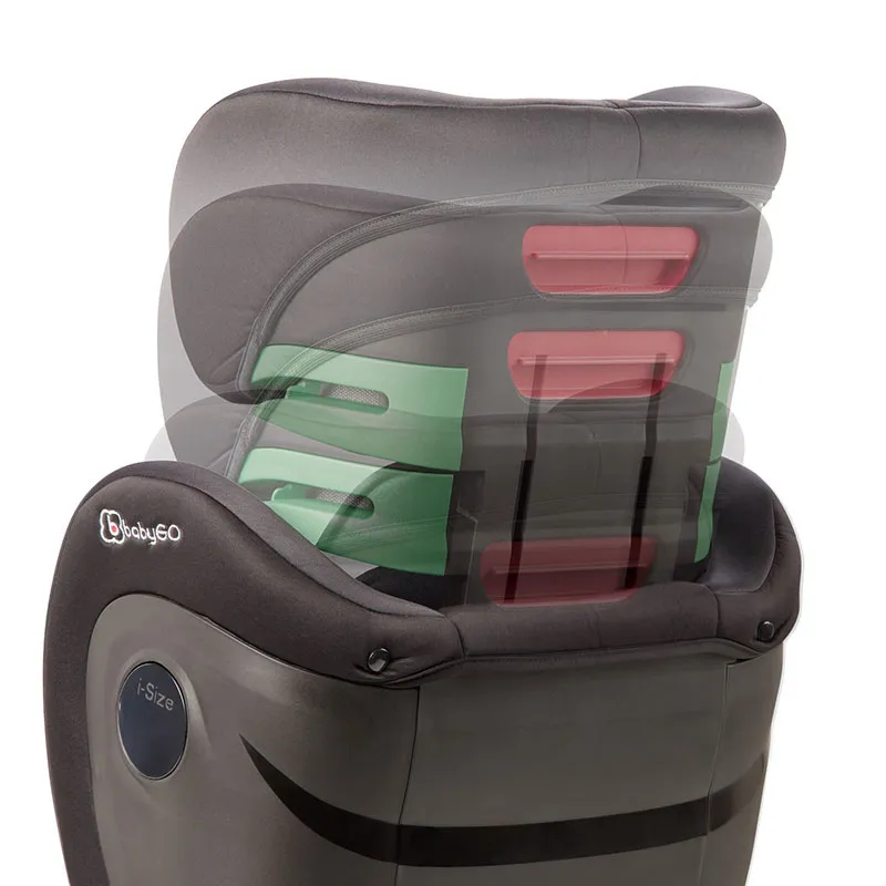 Siège-auto Safechild I-Size/Isofix 100-150cm - Gris-6