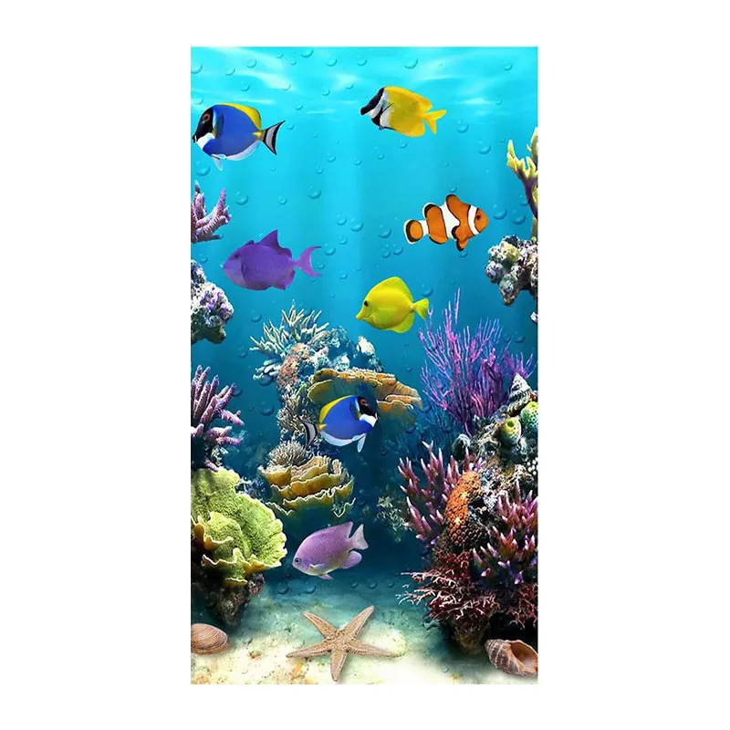 Tapis de bain Aquarium Bleu - 50x80cm-1