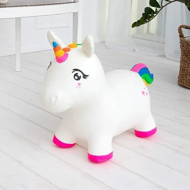 Licorne sauteuse Rose - 12m+-3